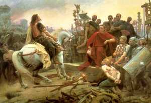 Vercingetorix Surrenders to Caesar